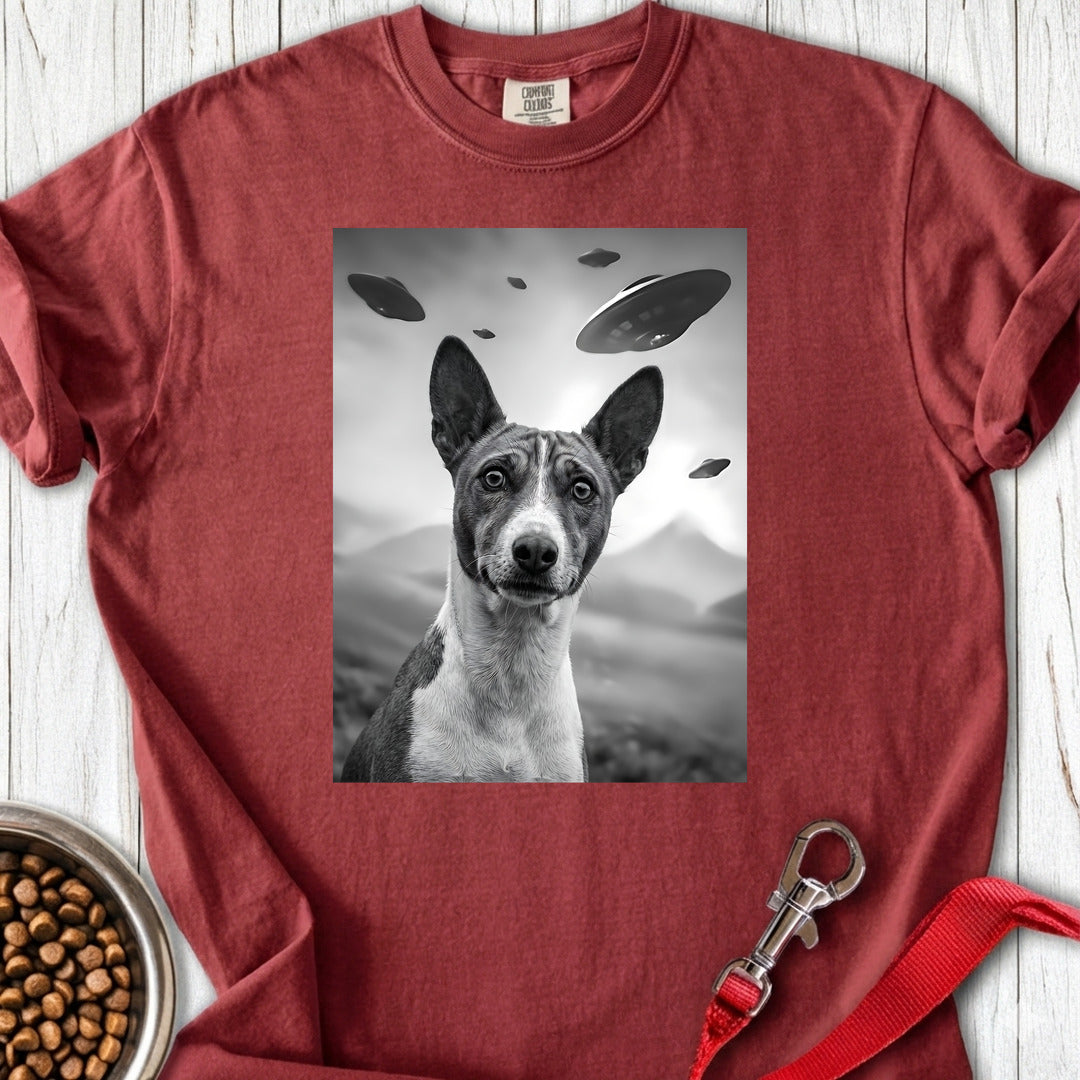 Basenji Ufo Premium Tee Gift For Dog Lover