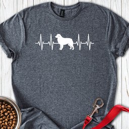 Australian Shepherd Heartbeat T Shirt Gift For Dog Lover