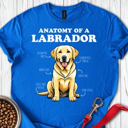 Anatomy Of A Yellow Labrador T Shirt Gift For Dog Lover