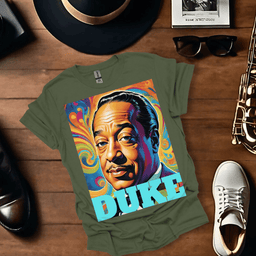 Ellington Blue T Shirt Gift For Music Lover