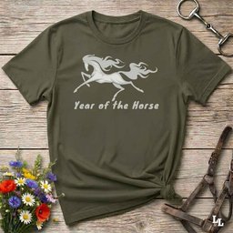 Year Of The Horse Running T Shirt Gift For Horse Lover