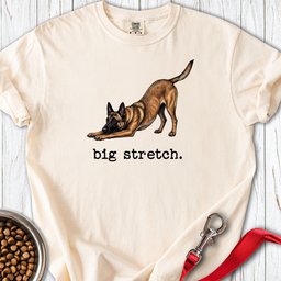 Belgian Malinois Big Stretch Premium Tee Gift For Dog Lover