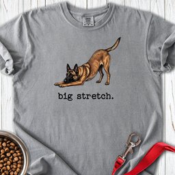 Belgian Malinois Big Stretch Premium Tee Gift For Dog Lover