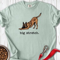 Belgian Malinois Big Stretch Premium Tee Gift For Dog Lover