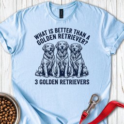 3 Golden Retrievers T Shirt Gift For Dog Lover