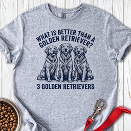 3 Golden Retrievers T Shirt Gift For Dog Lover