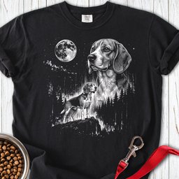 Beagle Moonlight Premium Tee Gift For Dog Lover
