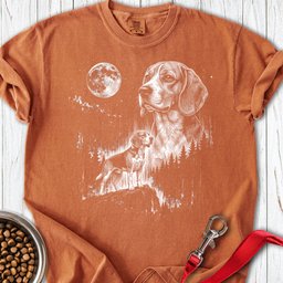 Beagle Moonlight Premium Tee Gift For Dog Lover