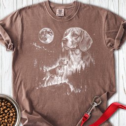 Beagle Moonlight Premium Tee Gift For Dog Lover