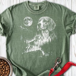 Beagle Moonlight Premium Tee Gift For Dog Lover