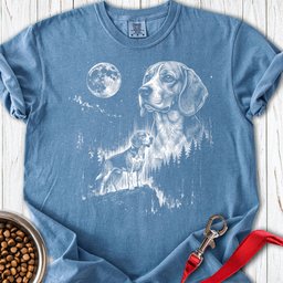 Beagle Moonlight Premium Tee Gift For Dog Lover
