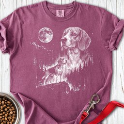 Beagle Moonlight Premium Tee Gift For Dog Lover