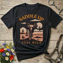 Saddle Up Stay Wild T Shirt Gift For Horse Lover