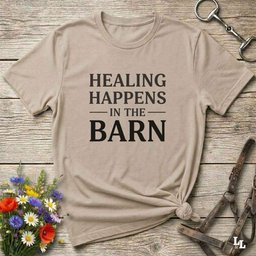 Healing Happens In The Barn T Shirt Gift For Horse Lover