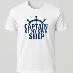 My Own Ship T Shirt Gift For Boat Owner