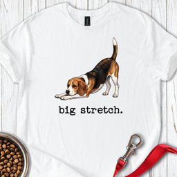 Beagle Big Stretch T Shirt Gift For Dog Lover