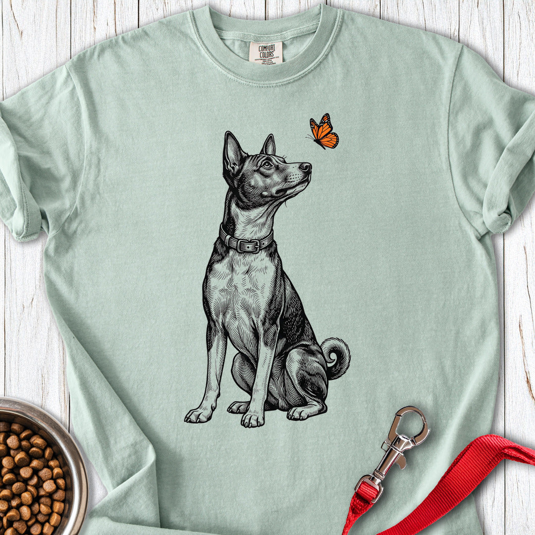Basenji Butterfly Premium Tee Gift For Dog Lover