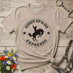 Giddy Up And Go Expresso T Shirt Gift For Horse Lover