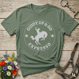 Giddy Up And Go Expresso T Shirt Gift For Horse Lover