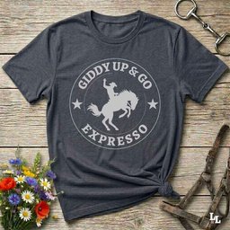 Giddy Up And Go Expresso T Shirt Gift For Horse Lover