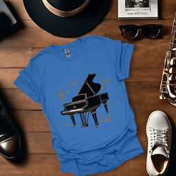 Elegant Piano T Shirt Gift For Music Lover
