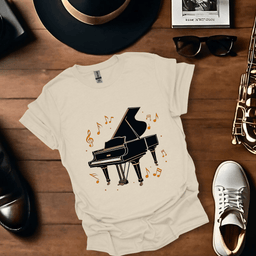 Elegant Piano T Shirt Gift For Music Lover