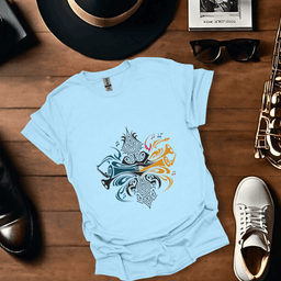 Tribal Jazz Horn T Shirt Gift For Music Lover