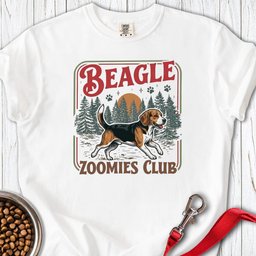 Beagle Zoomies Club Premium Tee Gift For Dog Lover