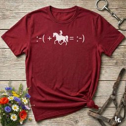 Maths Cowgirl T Shirt Gift For Horse Lover