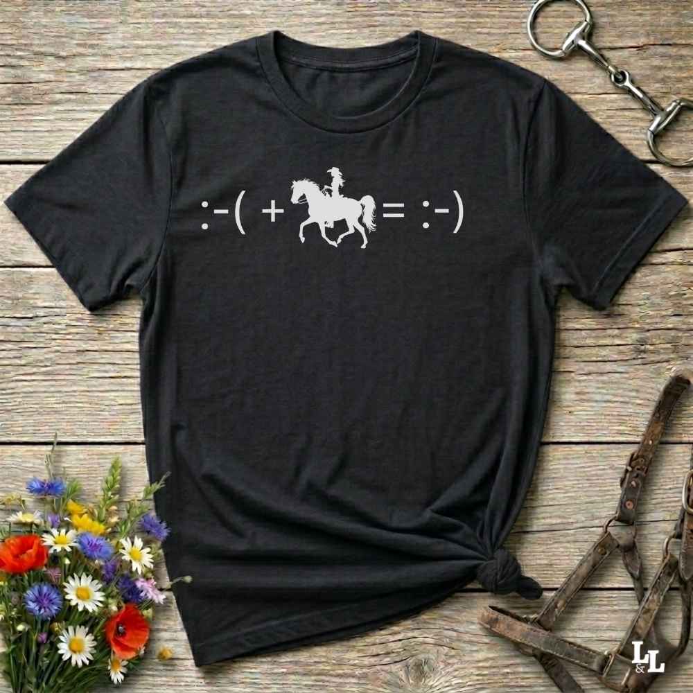 Maths Cowgirl T Shirt Gift For Horse Lover