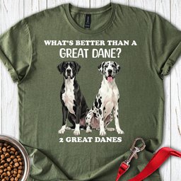 2 Great Danes T Shirt Gift For Dog Lover