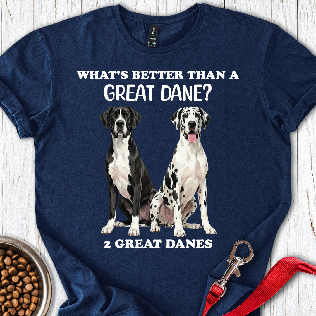 2 Great Danes T Shirt Gift For Dog Lover