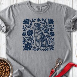 Australian Shepherd Linocut Premium Tee Gift For Dog Lover
