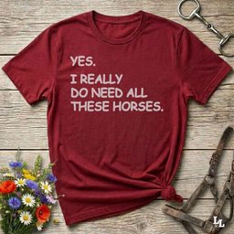 Yes I Really Do T Shirt Gift For Horse Lover