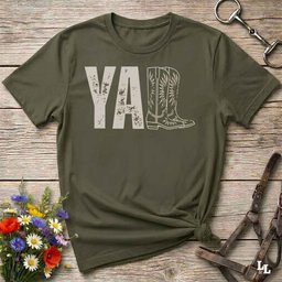 Yall Boots T Shirt Gift For Horse Lover