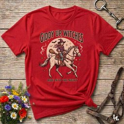 Giddy Up Witches T Shirt Gift For Horse Lover