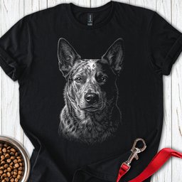 Australian Cattle Dog Engraved T Shirt Gift For Dog Lover
