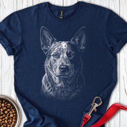 Australian Cattle Dog Engraved T Shirt Gift For Dog Lover