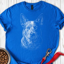 Australian Cattle Dog Engraved T Shirt Gift For Dog Lover