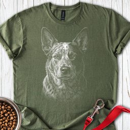 Australian Cattle Dog Engraved T Shirt Gift For Dog Lover