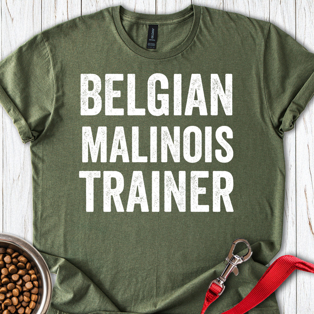 Belgian Malinois Trainer T Shirt Gift For Dog Lover