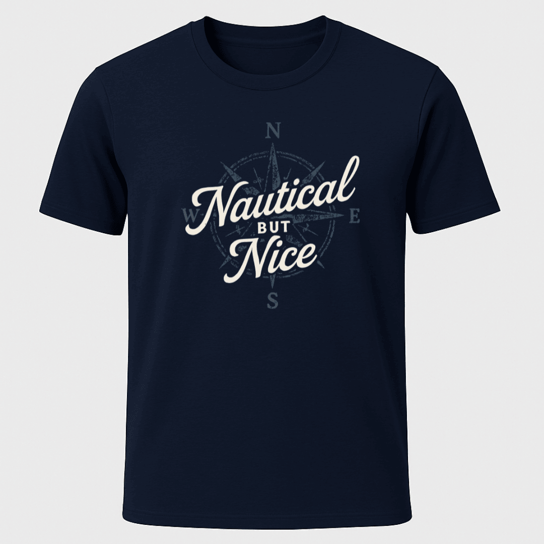 Nauti But Nice T Shirt Gift For Boat Owner