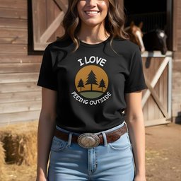 I Love Peeing Outside T Shirt Gift For Horse Lover