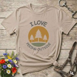 I Love Peeing Outside T Shirt Gift For Horse Lover