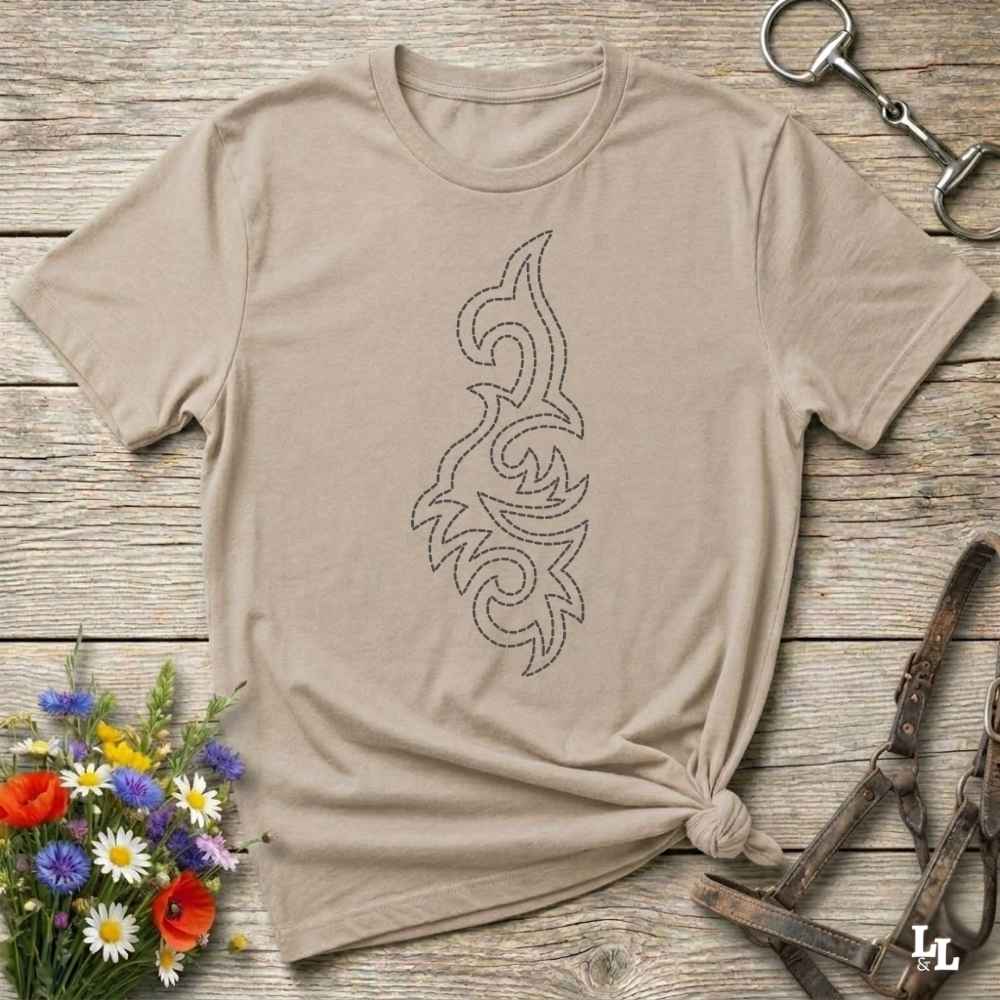 Boot Stitch Seahorse T Shirt Gift For Horse Lover