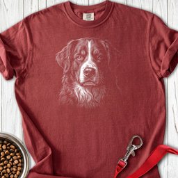 Bernese Mountain Dog Engraved Premium Tee Gift For Dog Lover