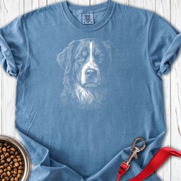 Bernese Mountain Dog Engraved Premium Tee Gift For Dog Lover