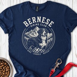 Bernese Mountain Dog Hiking Club T Shirt Gift For Dog Lover