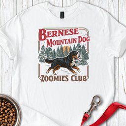 Bernese Mountain Dog Zoomies T Shirt Gift For Dog Lover
