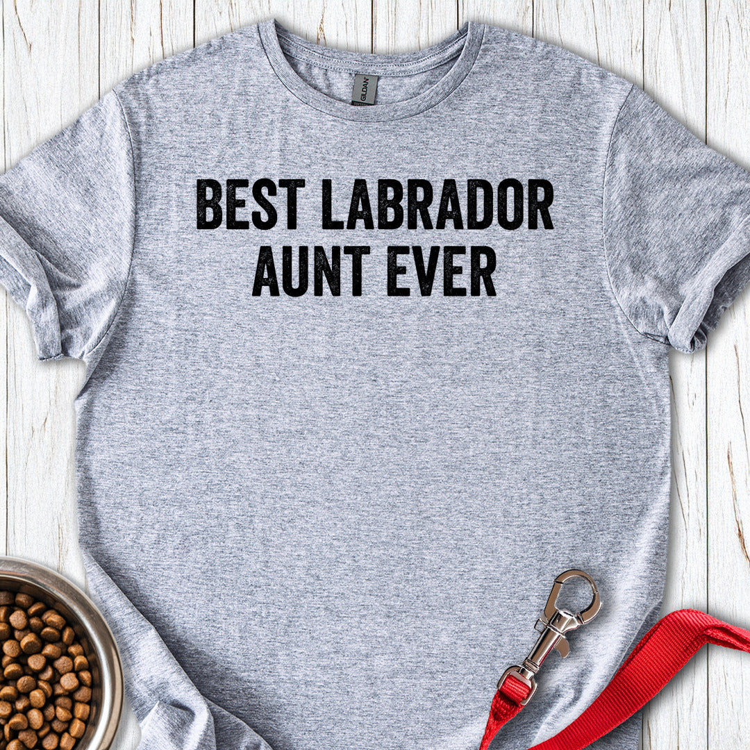 Best Labrador Aunt Ever T Shirt Gift For Dog Lover